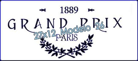 - Stencil 12x27cm Modelo 026 -